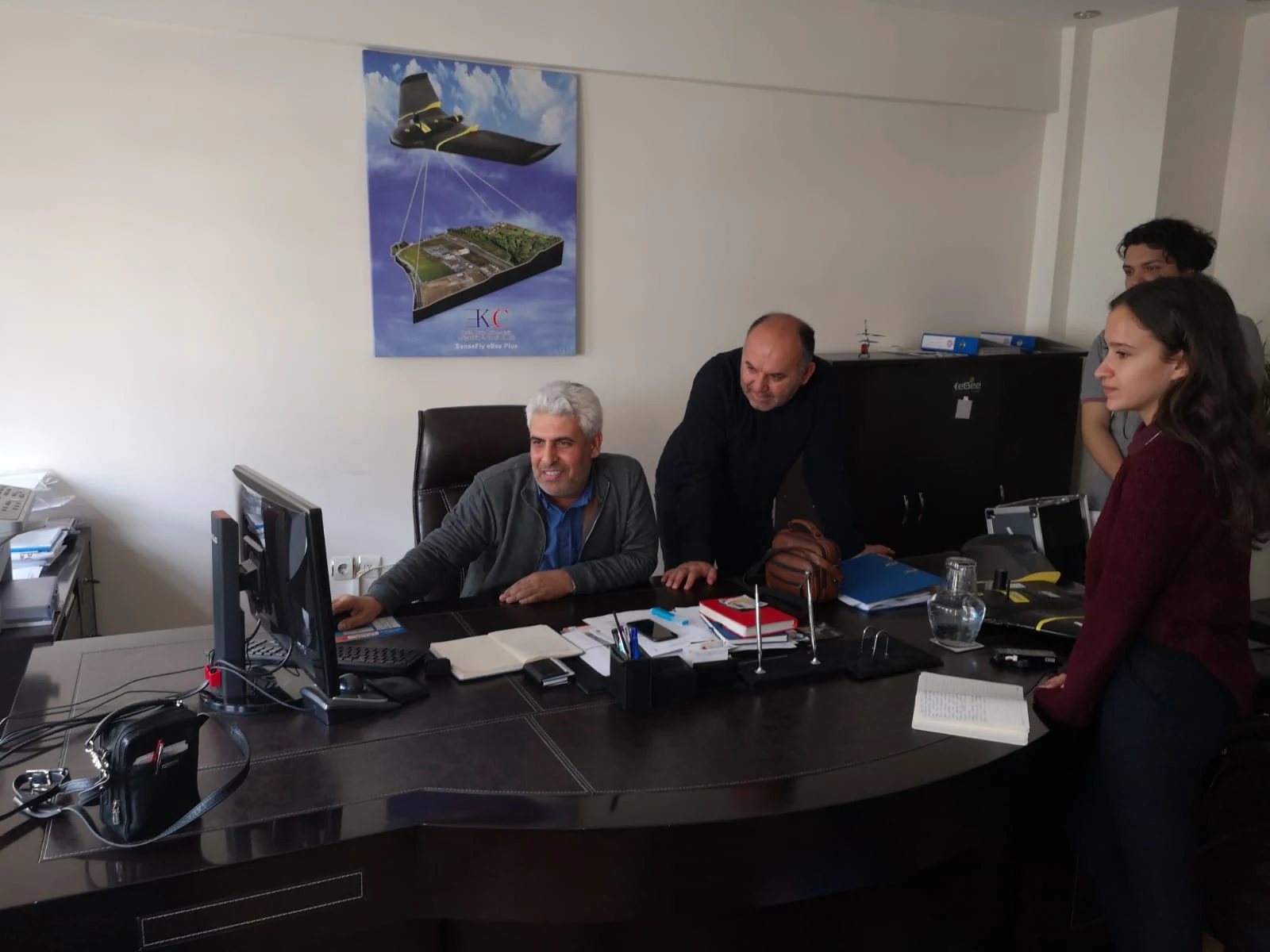 Malatya LİHKAB ofisinde teknik ekip çalışması