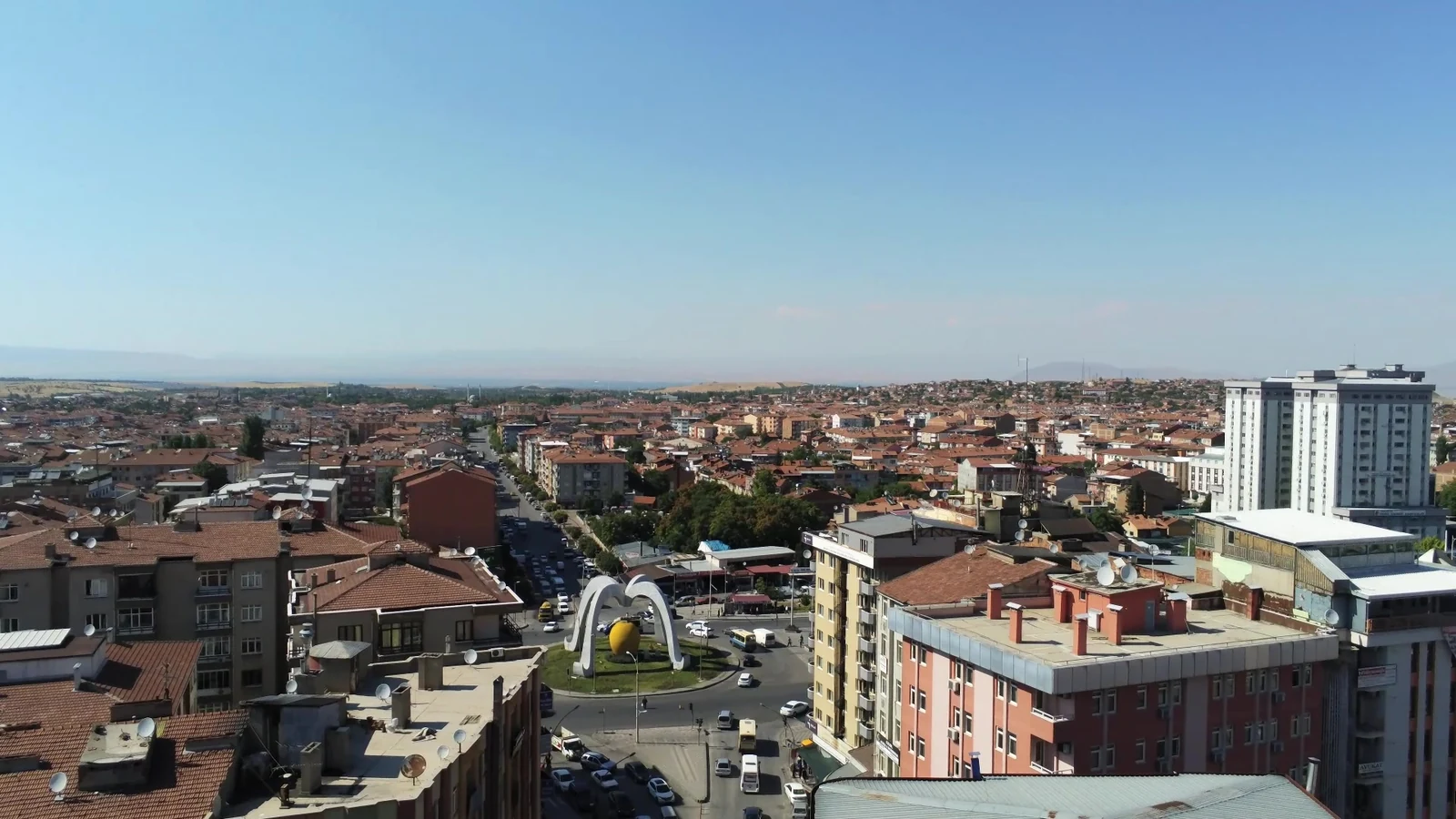 Kadastral yol sınırlarının belirlenmesine yönelik yerleşim ve yol ağı görünümü